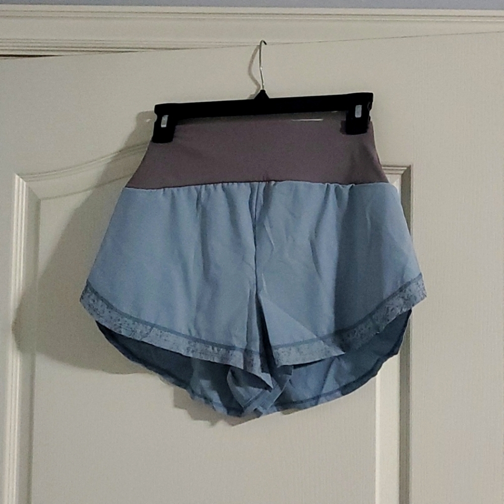 NWOT Ice blue High Rise Shorts